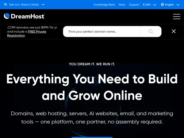 Web Hosting Built for Growth - DreamHost