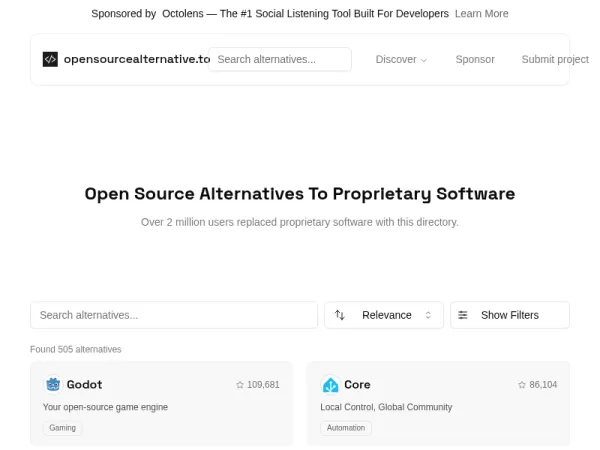 Open Source Alternative To