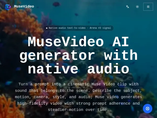 Muse Video AI Generator — Native-Audio Text-to-Video
