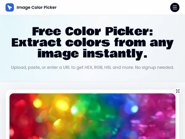 Image Color Picker - 免费在线图片取色工具