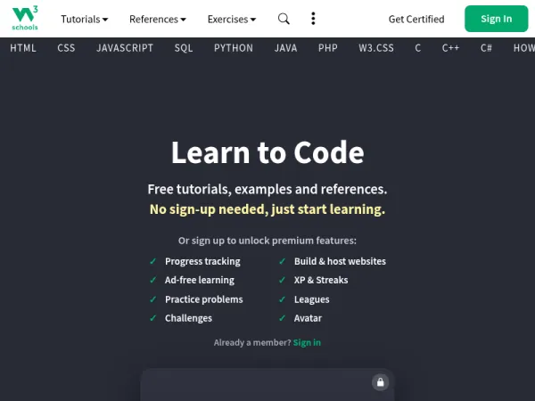 W3Schools 在线编程教程