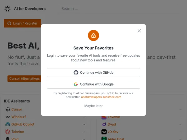 AI for Developers — Best AI Coding Dev Tools, AI Agents, Skills & SDKs (2026)