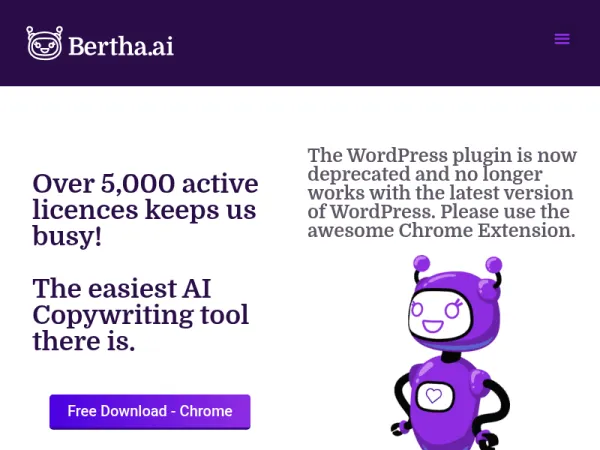 AI Writing solution for WordPress and Chrome