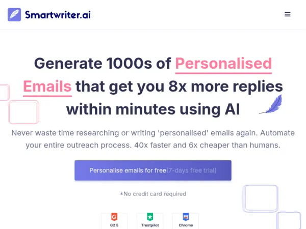 SmartWriter | Personalised AI Cold Emails