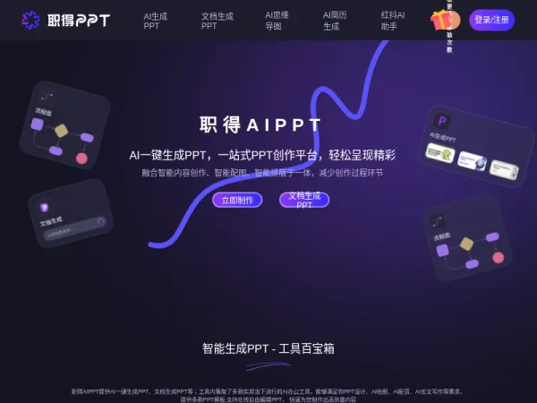 职得AIPPT - AI一键生成PPT软件,支持AI生成PPT,1分钟AI自动生成PPT