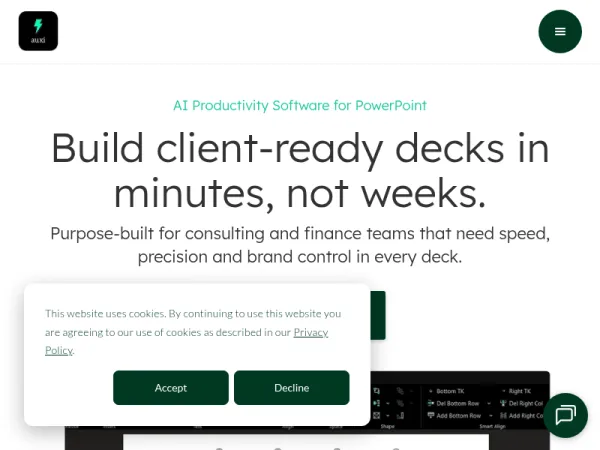 auxi - AI PowerPoint Tool for Consulting and IB