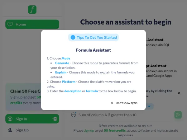 Formularizer: AI Assistant for Spreadsheets