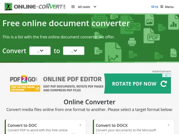 Convert document online
