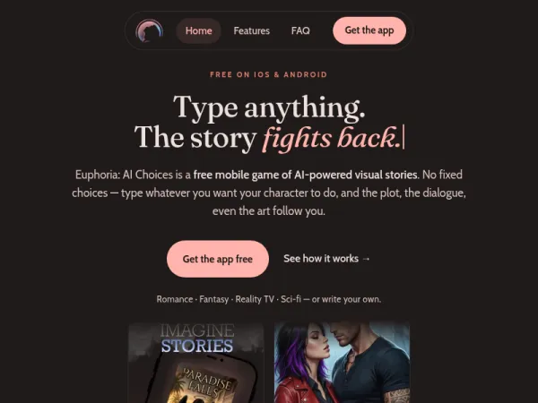 Euphoria: AI Choices - AI Powered Visual Stories